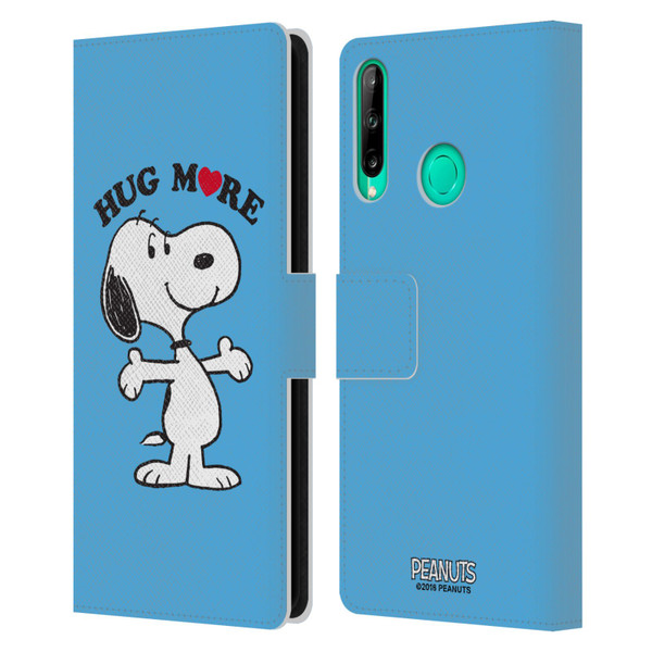 Peanuts Snoopy Hug More Leather Book Wallet Case Cover For Huawei P40 lite E