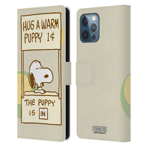 Peanuts Snoopy Hug Warm Leather Book Wallet Case Cover For Apple iPhone 12 Pro Max