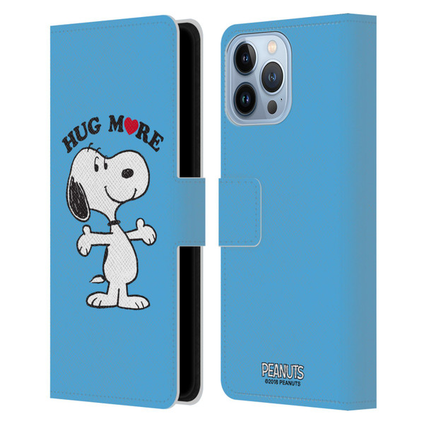 Peanuts Snoopy Hug More Leather Book Wallet Case Cover For Apple iPhone 13 Pro Max