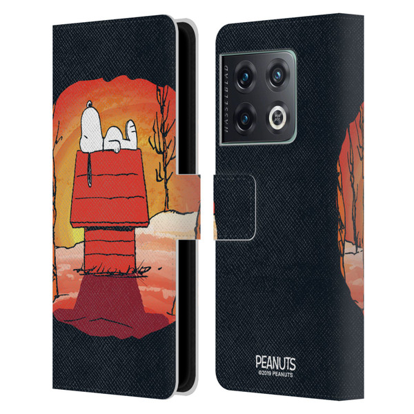 Peanuts Spooktacular Snoopy Leather Book Wallet Case Cover For OnePlus 10 Pro