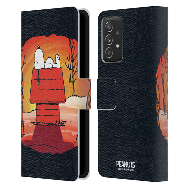 Peanuts Spooktacular Snoopy Leather Book Wallet Case Cover For Samsung Galaxy A53 5G (2022)