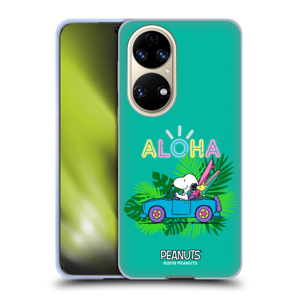 Peanuts Snoopy Aloha Disco Tropical Surf Soft Gel Case for Huawei P50