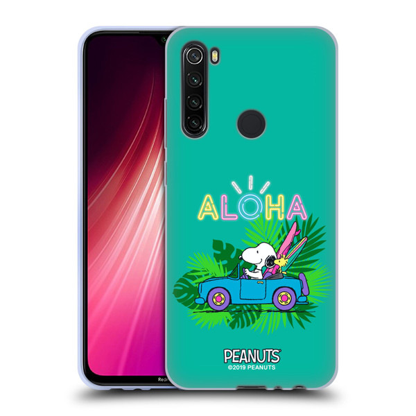 Peanuts Snoopy Aloha Disco Tropical Surf Soft Gel Case for Xiaomi Redmi Note 8T