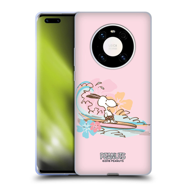 Peanuts Beach Snoopy Surf Soft Gel Case for Huawei Mate 40 Pro 5G
