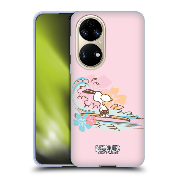 Peanuts Beach Snoopy Surf Soft Gel Case for Huawei P50