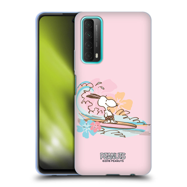Peanuts Beach Snoopy Surf Soft Gel Case for Huawei P Smart (2021)