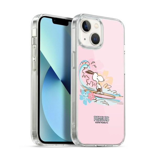 Peanuts Beach Snoopy Surf Soft Gel Case for Apple iPhone 13