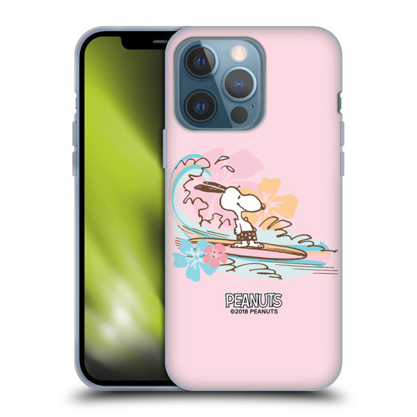 Peanuts Beach Snoopy Surf Soft Gel Case for Apple iPhone 13 Pro