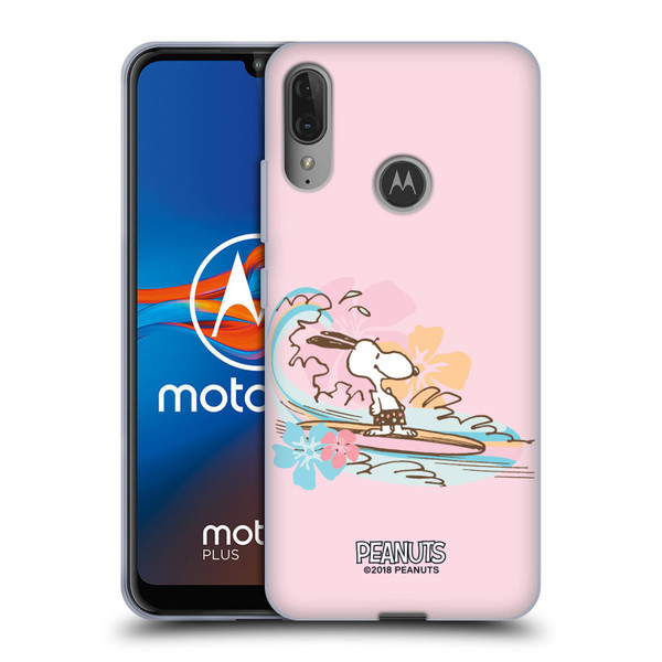 Peanuts Beach Snoopy Surf Soft Gel Case for Motorola Moto E6 Plus