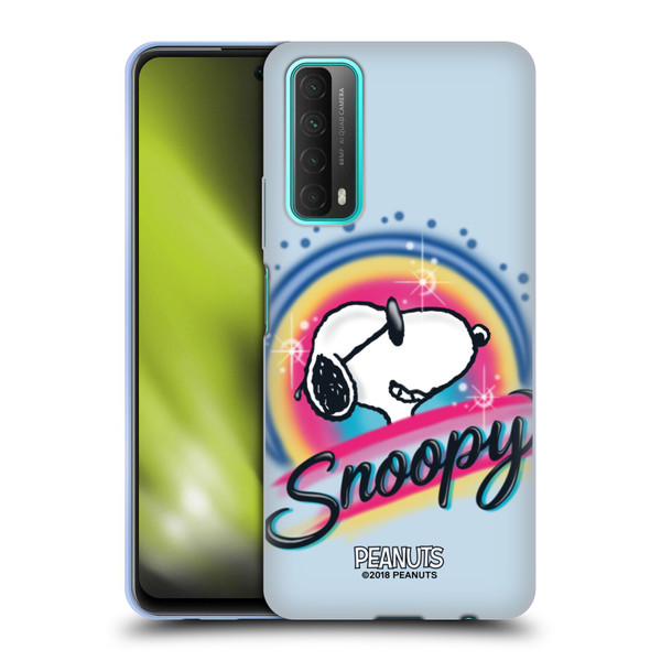 Peanuts Snoopy Boardwalk Airbrush Colourful Sunglasses Soft Gel Case for Huawei P Smart (2021)