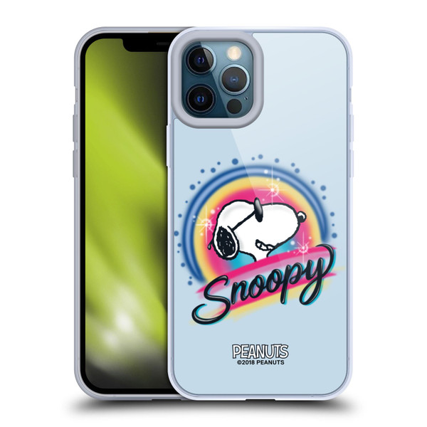 Peanuts Snoopy Boardwalk Airbrush Colourful Sunglasses Soft Gel Case for Apple iPhone 12 Pro Max & MagSafe