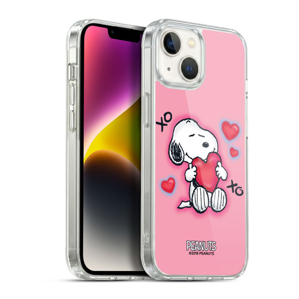Peanuts Snoopy Boardwalk Airbrush XOXO Soft Gel Case for Apple iPhone 14