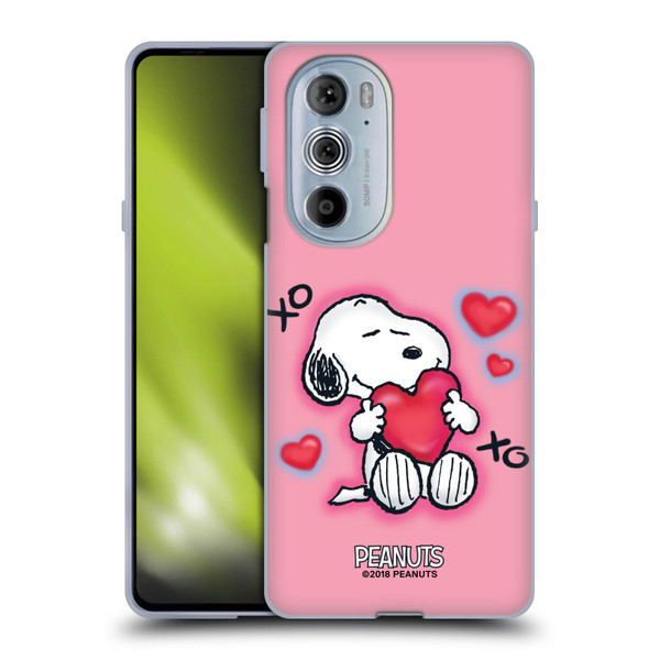 Peanuts Snoopy Boardwalk Airbrush XOXO Soft Gel Case for Motorola Edge X30