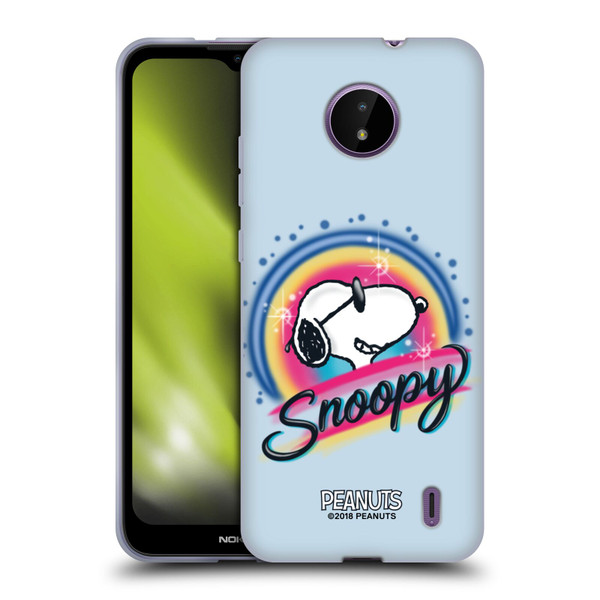 Peanuts Snoopy Boardwalk Airbrush Colourful Sunglasses Soft Gel Case for Nokia C10 / C20