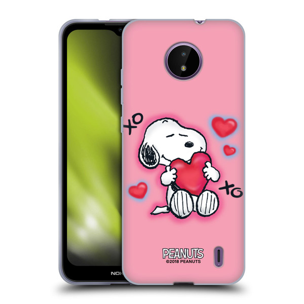 Peanuts Snoopy Boardwalk Airbrush XOXO Soft Gel Case for Nokia C10 / C20