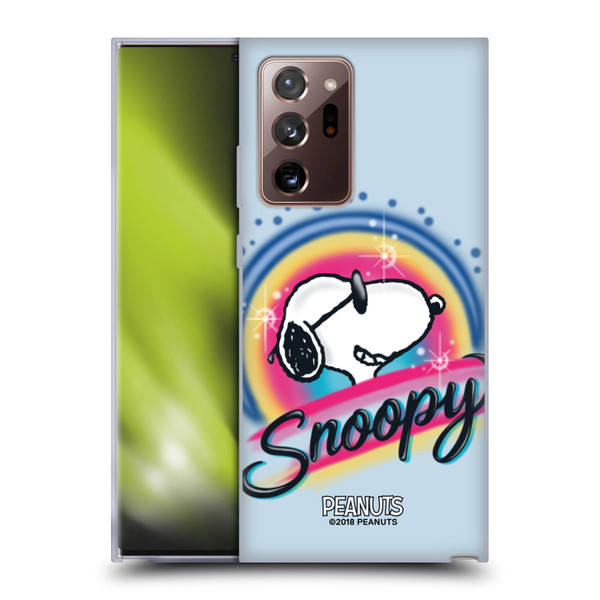Peanuts Snoopy Boardwalk Airbrush Colourful Sunglasses Soft Gel Case for Samsung Galaxy Note20 Ultra / 5G