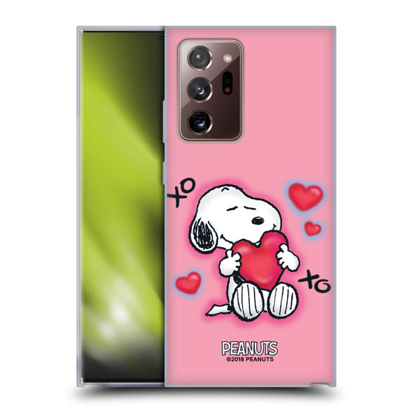 Peanuts Snoopy Boardwalk Airbrush XOXO Soft Gel Case for Samsung Galaxy Note20 Ultra / 5G