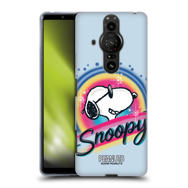 Peanuts Snoopy Boardwalk Airbrush Colourful Sunglasses Soft Gel Case for Sony Xperia Pro-I