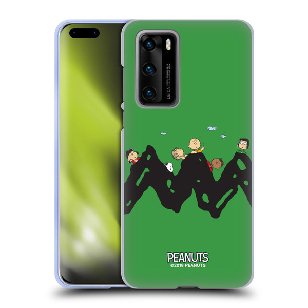 Peanuts Characters Group Soft Gel Case for Huawei P40 5G