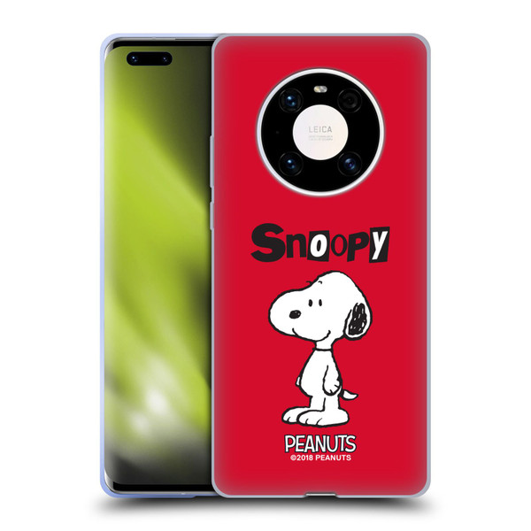 Peanuts Characters Snoopy Soft Gel Case for Huawei Mate 40 Pro 5G