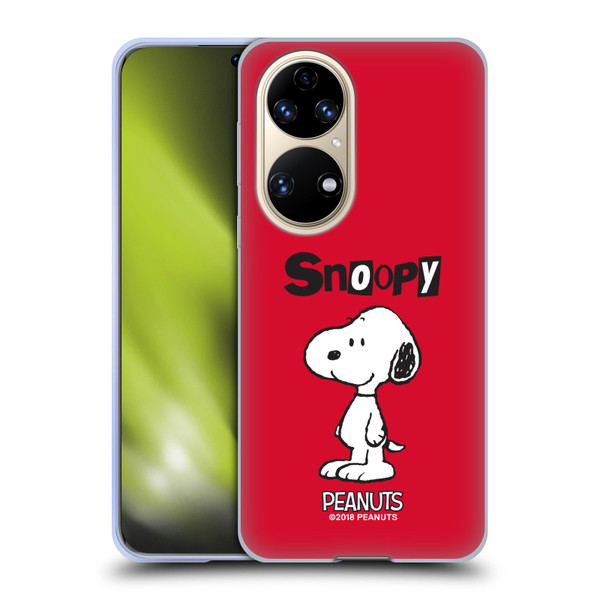 Peanuts Characters Snoopy Soft Gel Case for Huawei P50
