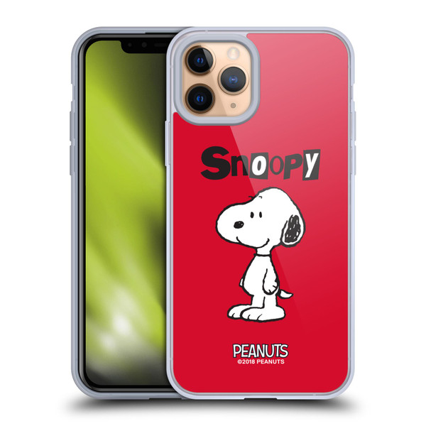 Peanuts Characters Snoopy Soft Gel Case for Apple iPhone 11 Pro & MagSafe