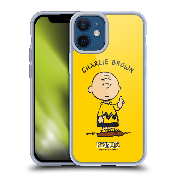 Peanuts Characters Charlie Brown Soft Gel Case for Apple iPhone 12 Mini & MagSafe