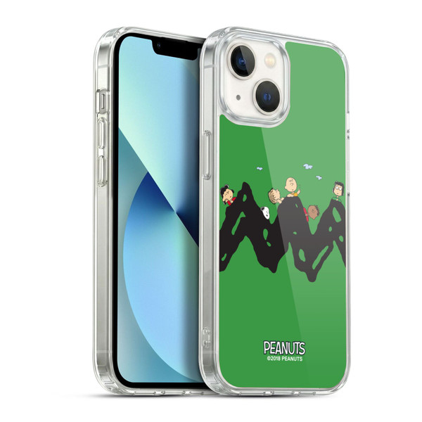 Peanuts Characters Group Soft Gel Case for Apple iPhone 13