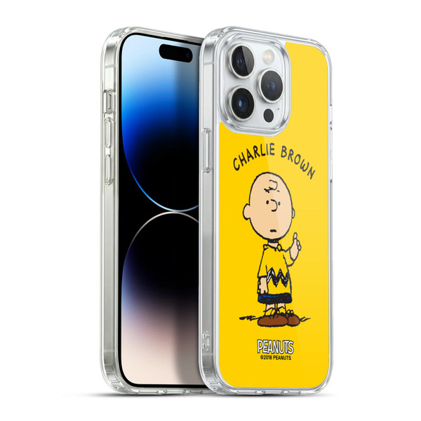 Peanuts Characters Charlie Brown Soft Gel Case for Apple iPhone 13 Pro Max & MagSafe