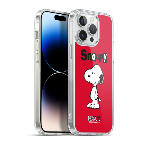 Peanuts Characters Snoopy Soft Gel Case for Apple iPhone 13 Pro Max & MagSafe