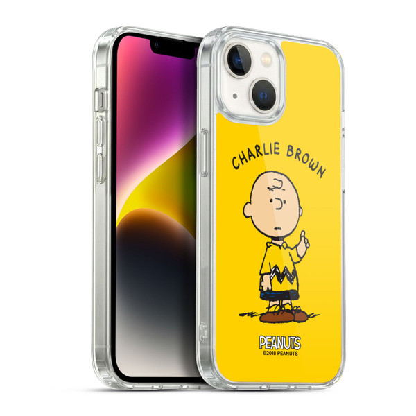Peanuts Characters Charlie Brown Soft Gel Case for Apple iPhone 14