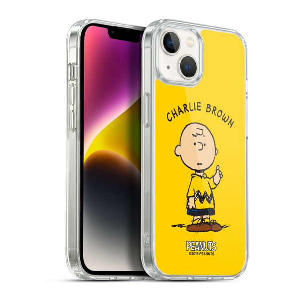 Peanuts Characters Charlie Brown Soft Gel Case for Apple iPhone 14 Plus & MagSafe