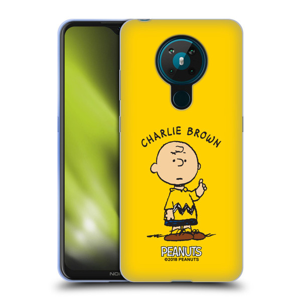 Peanuts Characters Charlie Brown Soft Gel Case for Nokia 5.3