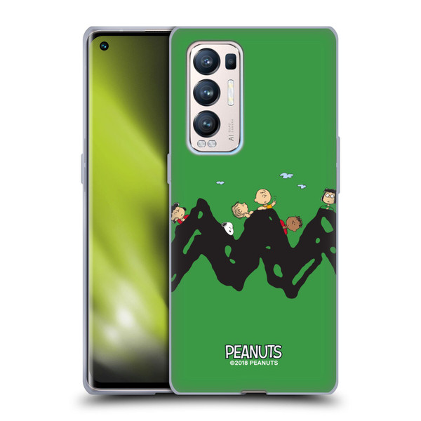 Peanuts Characters Group Soft Gel Case for OPPO Find X3 Neo / Reno5 Pro+ 5G
