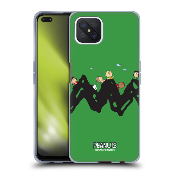 Peanuts Characters Group Soft Gel Case for OPPO Reno4 Z 5G