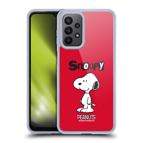 Peanuts Characters Snoopy Soft Gel Case for Samsung Galaxy A23 / 5G (2022)