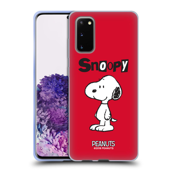 Peanuts Characters Snoopy Soft Gel Case for Samsung Galaxy S20 / S20 5G