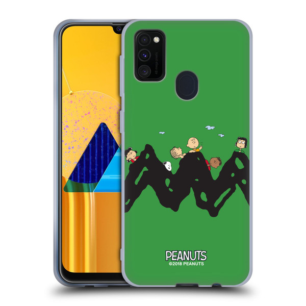 Peanuts Characters Group Soft Gel Case for Samsung Galaxy M30s (2019)/M21 (2020)