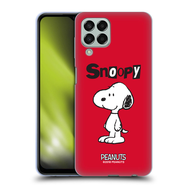 Peanuts Characters Snoopy Soft Gel Case for Samsung Galaxy M33 (2022)