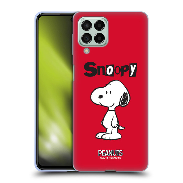 Peanuts Characters Snoopy Soft Gel Case for Samsung Galaxy M53 (2022)