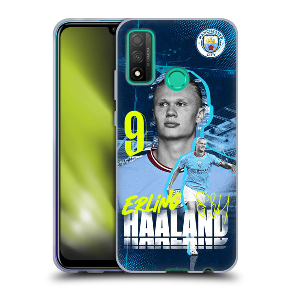 Manchester City Man City FC 2022/23 First Team Erling Haaland Soft Gel Case for Huawei P Smart (2020)