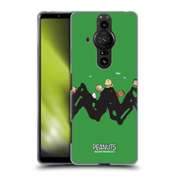 Peanuts Characters Group Soft Gel Case for Sony Xperia Pro-I