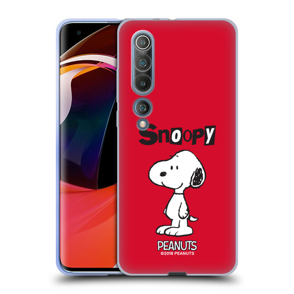 Peanuts Characters Snoopy Soft Gel Case for Xiaomi Mi 10 5G / Mi 10 Pro 5G