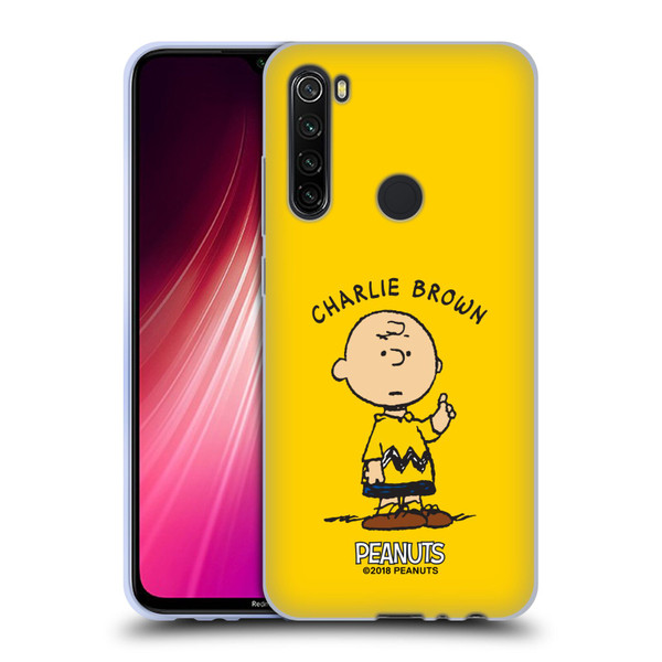 Peanuts Characters Charlie Brown Soft Gel Case for Xiaomi Redmi Note 8T