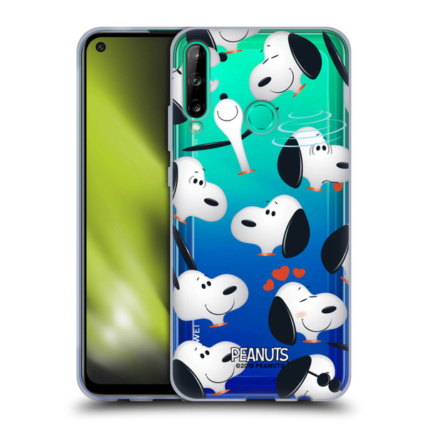 Peanuts Character Patterns Snoopy Soft Gel Case for Huawei P40 lite E