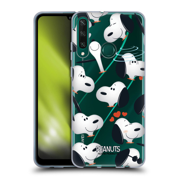 Peanuts Character Patterns Snoopy Soft Gel Case for Huawei Y6p
