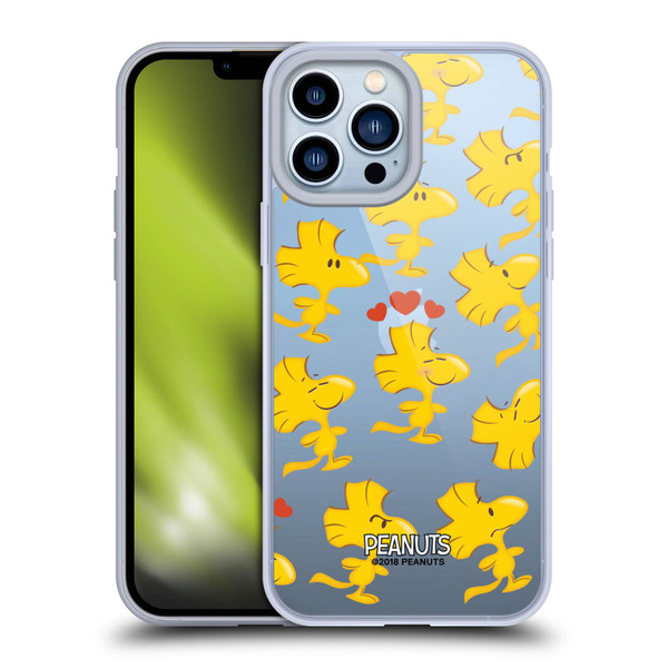 Peanuts Character Patterns Woodstock Soft Gel Case for Apple iPhone 13 Pro Max & MagSafe