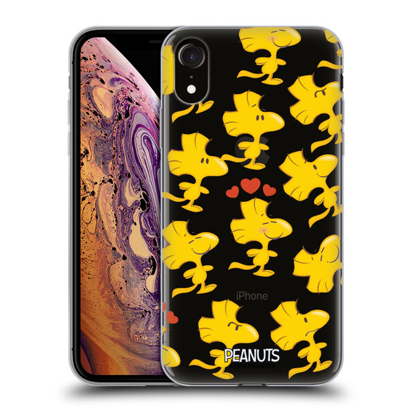 Peanuts Character Patterns Woodstock Soft Gel Case for Apple iPhone XR