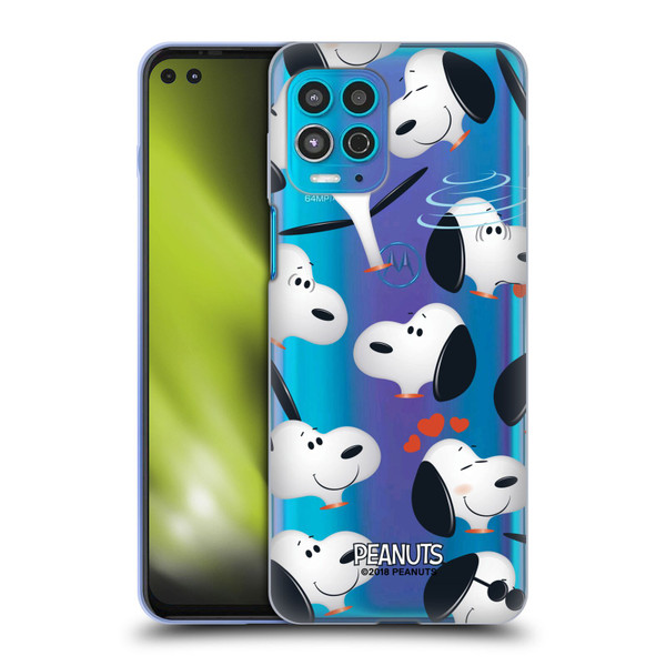 Peanuts Character Patterns Snoopy Soft Gel Case for Motorola Moto G100
