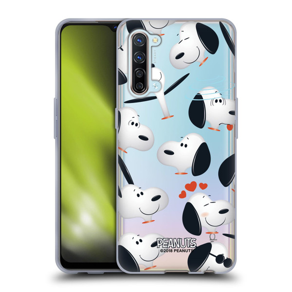 Peanuts Character Patterns Snoopy Soft Gel Case for OPPO Find X2 Lite 5G